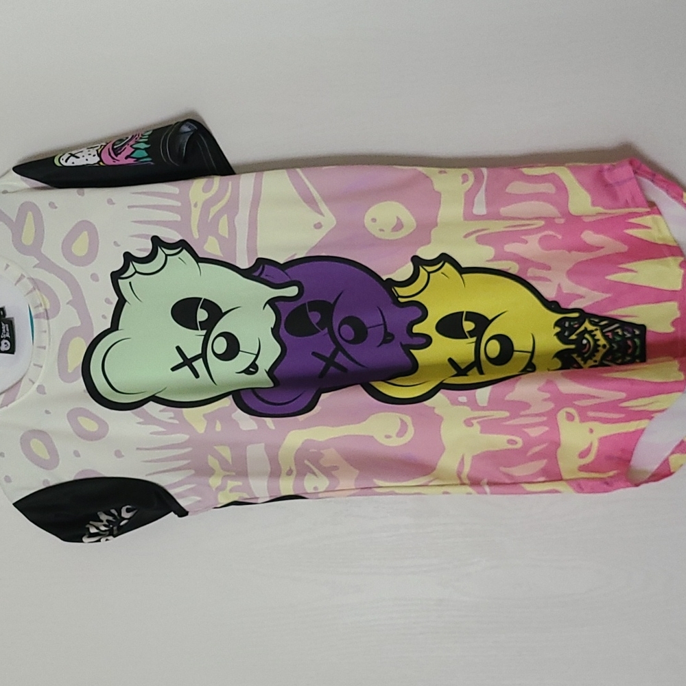 Scummy bears festival long tee size small